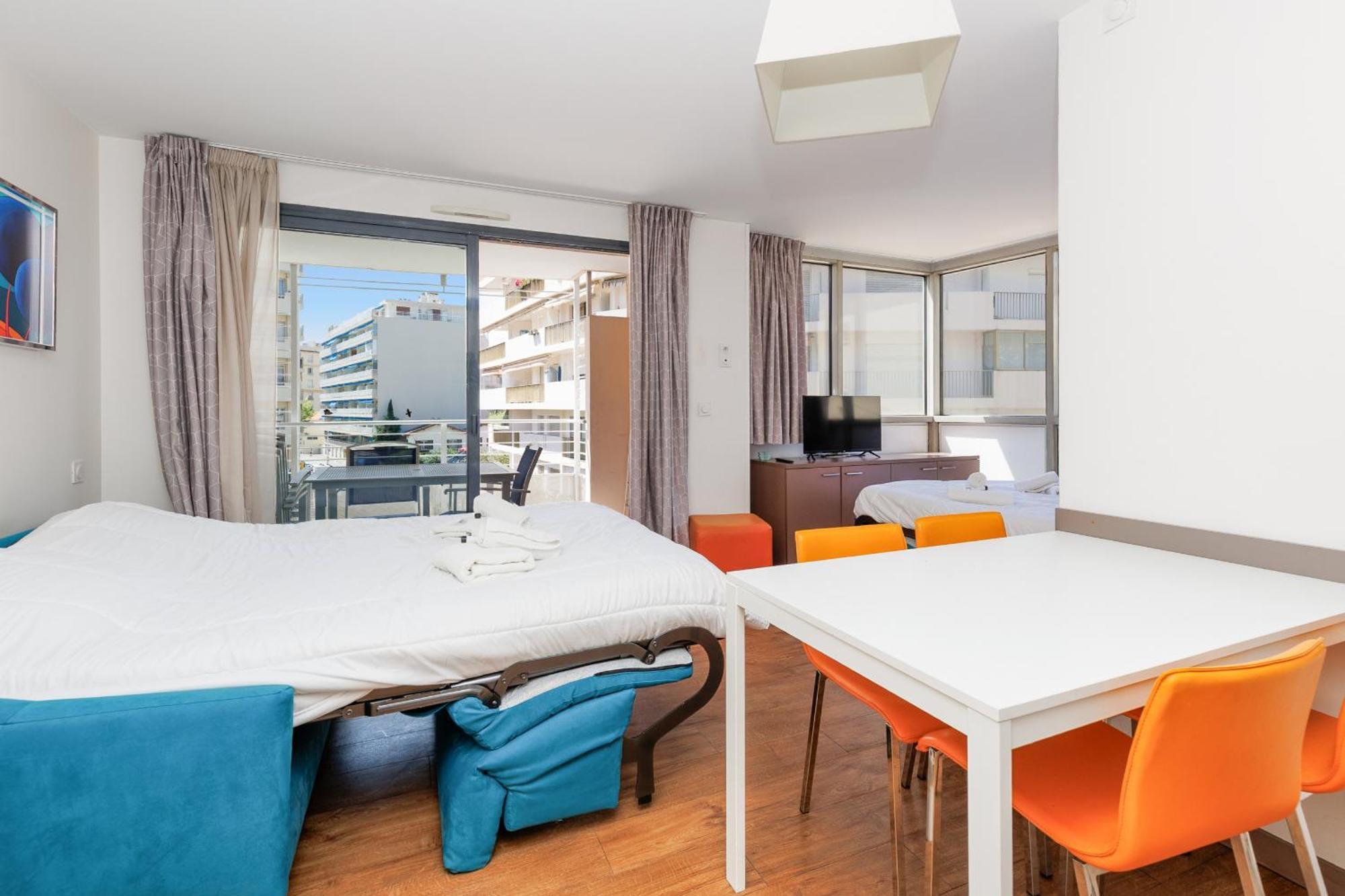 Rio - 200 M Plages - App 6pers- Climatise, Terrasse, Piscine, Parking Apartamento Cannes